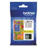 Brother LC3011Y Ink, 200 Page-Yield, Yellow