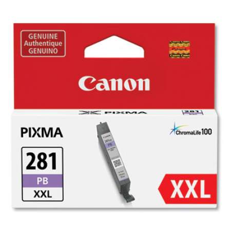 Canon 1984C001 (CLI-281XXL) ChromaLife100 Ink, Photo Blue