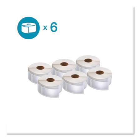 DYMO LW Multipurpose Labels, 1" x 2.13", White, 500/Roll, 6 Rolls/Pack (2050764)