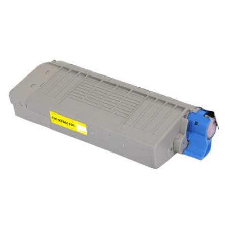 Compatible Oki 44318601 Toner, 11,500 Page-Yield, Yellow (44318601)