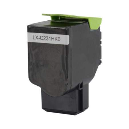 Compatible Lexmark C231HK0 Return Program High-Yield Toner, 3,000 Page-Yield, Black