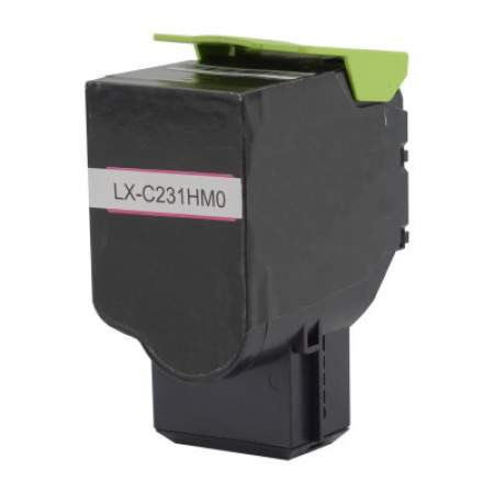 Compatible Lexmark C231HM0 Return Program High-Yield Toner, 2,300 Page-Yield, Magenta