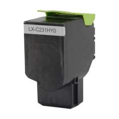 Compatible Lexmark C231HY0 Return Program High-Yield Toner, 2,300 Page-Yield, Yellow