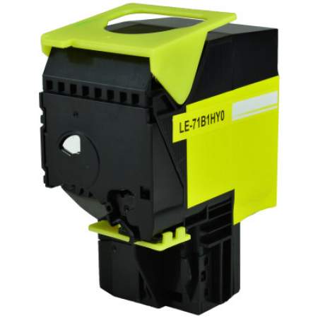 Compatible Lexmark 71B1HY0 Unison High-Yield Toner, 3,500 Page-Yield, Yellow (71B1HY0)