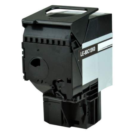 Compatible Lexmark 80C1SK0 Return Program Toner, 2,500 Page-Yield, Black