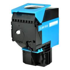 Compatible Lexmark 80C1SC0 Return Program Toner, 2,000 Page-Yield, Cyan