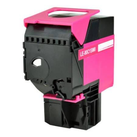 Compatible Lexmark 80C1SM0 Return Program Toner, 2,000 Page-Yield, Magenta