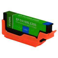 Compatible Epson T410XL220-S (410XL) Claria High-Yield Ink, 650 Page-Yield, Cyan (T410XL220S)