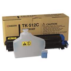 Kyocera TK512C Toner, 8,000 Page-Yield, Cyan