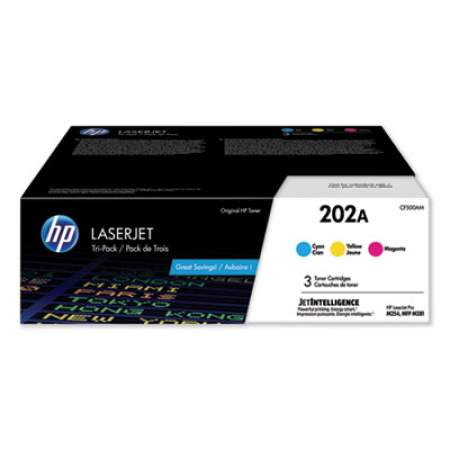 HP 202A, (CF500A-M) 3-Pack Cyan/Magenta/Yellow Original LaserJet Toner  Cartridges | inktonersale.com