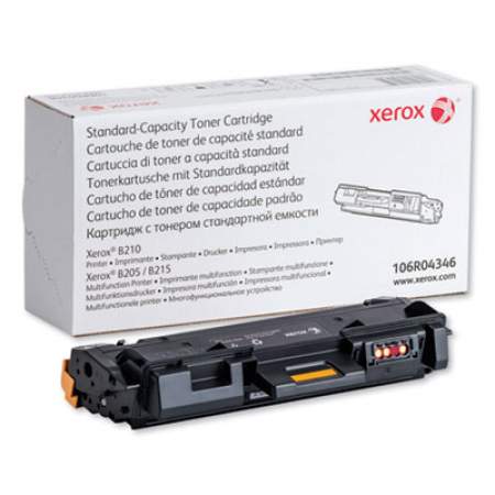 Xerox 106R04346 Toner, 1,500 Page-Yield, Black
