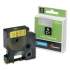 AbilityOne 7510016576745, Dymo/SKILCRAFT Label Cassette, 0.75" x 23 ft, Black/Yellow