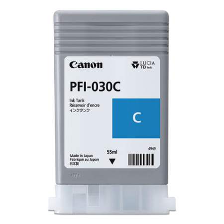 Canon 3490C001 (PFI-030) INK, 55 ML, CYAN