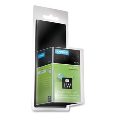 DYMO LW File Folder Printer Labels, 0.56" x 3.44", White, 130/Roll (443699)