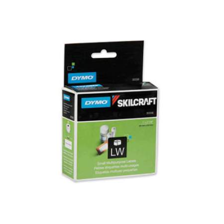 AbilityOne 7530016871407 Dymo/SKILCRAFT LabelWriter Thermal Labels, Multipurpose/Barcode Labels, 1" x 2.13", Black on White, 500/Roll