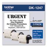 Brother Die-Cut Shipping Labels, 4.07 x 6.4, White, 180/Roll, 3 Rolls/Pack (DK12473PK)