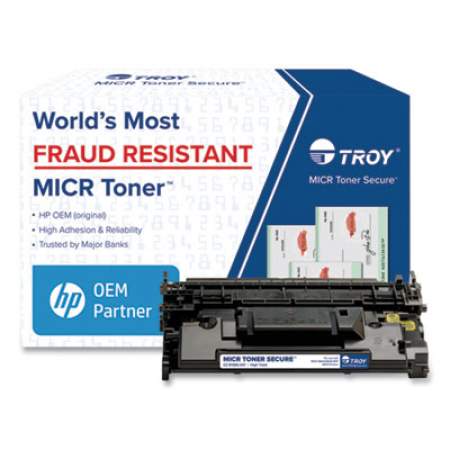 TROY 0281586001 258X High-Yield MICR Toner Secure, Alternative for HP CF258X, Black