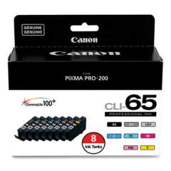 Canon 4215C007 (CLI-65) Ink, Black/Cyan/Gray/Light Gray/Magenta/Photo Cyan/Photo Magenta/Yellow, 8/Pack