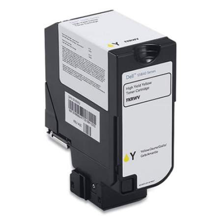 Dell H6VRY High-Yield Toner, 12,000 Page-Yield, Yellow (2601416)