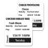 Seiko SLP-FPL Food Prep Labels for Food Prep Labeling Printers, 2" x 2", Black, 500 Labels/Roll