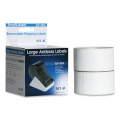 Seiko SLP-2RLE Self-Adhesive Large Address Labels, 1.5" x 3.5", White, 260 labels/Roll, 2 Rolls/Box