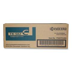 Kyocera TK582C High-Yield Toner, 2,800 Page-Yield, Cyan