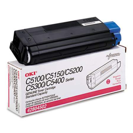Oki 42804502 Toner (Type C6), 3,000 Page-Yield, Magenta
