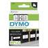 DYMO D1 High-Performance Polyester Removable Label Tape, 1" x 23 ft, Black on White (53713)