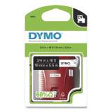 DYMO D1 High-Performance Polyester Permanent Label Tape, 0.75" x 18 ft, Black on White (16956)