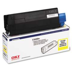Oki 43034801 Toner (Type C6), 1,500 Page-Yield, Yellow