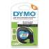 DYMO LetraTag Plastic Label Tape Cassette, 0.5" x 13 ft, White (91331)