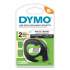 DYMO LetraTag Paper Label Tape Cassettes, 0.5" x 13 ft, White, 2/Pack (10697)