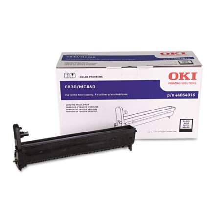 Oki 44064016 Drum Unit, 20,000 Page-Yield, Black