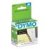 DYMO LabelWriter Hanging File Folder Tab Inserts, 0.56" x 2", White, 260 Labels/Roll (30376)