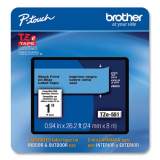 Brother P-Touch TZe Laminated Removable Label Tapes, 0.94" x 26.2 ft, Black on Blue (TZE551CS)