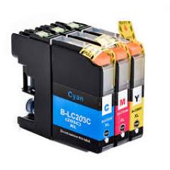 Compatible Brother LC2033PKS Innobella High-Yield Ink, 550 Page-Yield, Cyan/Magenta/Yellow (LC2033PKS)