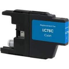 Compatible Brother LC75C Innobella High-Yield Ink, 600 Page-Yield, Cyan (LC75C)