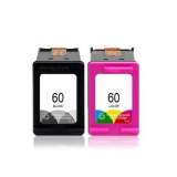 Compatible HP 60, (N9H63FN) 2-Pack Black/Tri-Color Ink Cartridges (N9H63FN)